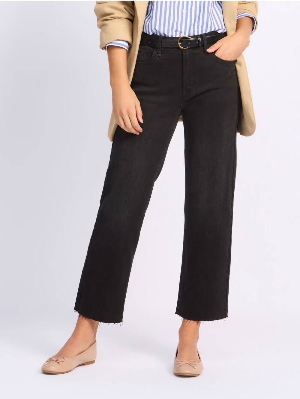 Just Black Denim - Classic Straight Leg Black Jeans